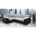 Madrid 1CR2 Left Corner Sofa Bed Black and Silver
