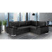Madrid 2CR1 Right Corner Sofa Bed Black PU