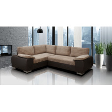 Madrid 1CR2 Left Corner Sofa Bed Brown
