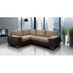 Madrid 1CR2 Left Corner Sofa Bed Brown