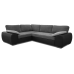 Madrid 1CR2 Left Corner Sofa Bed Black and Grey