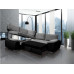 Madrid 2CR1 Right Corner Sofa Bed Brown
