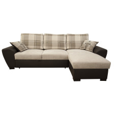 Monza Right Corner Sofa Bed Cream