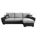 Monza Right Corner Sofa Bed Black and Grey