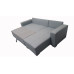 Monza II Right Corner Sofa Bed Black PU