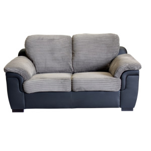 Glow 2 Seater Sofa Grey Black