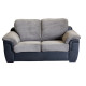 Glow 2 Seater Sofa Grey Black