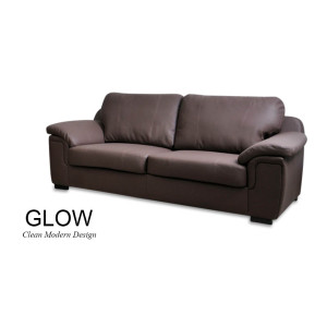 Glow 3 Seater Brown