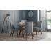 Huxley Round Table with Real Walnut Veneer