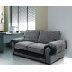 Jocelyn 2 Seater Sofa Grey Black