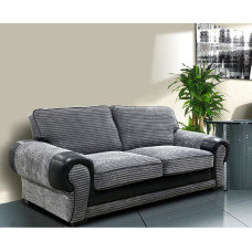 Jocelyn 3 Seater Sofa Grey Black