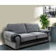 Jocelyn 3 Seater Sofa Grey Black