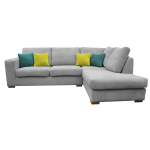 Layla Corner Sofa RHC Silver