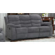 Lazy-B Fabric 3 Seater Recliner Grey