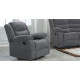 Lazy-B Fabric Armchair Recliner Grey