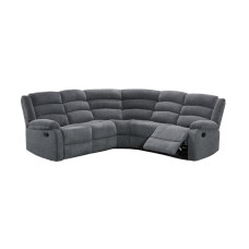 Lazy-B Fabric Corner Recliner Grey