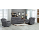 Lazy-B Fabric 3+2 Seater Recliner Grey