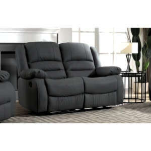 Lazy-B 2 Seater Recliner Black
