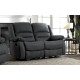 Lazy-B 2 Seater Recliner Black