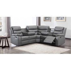 Lazy-B Corner Recliner Grey