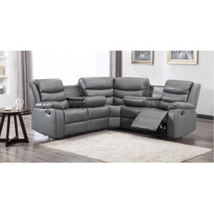 Lazy-B Corner Recliner Grey