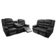 Lazy-B 3+2 Seater Recliner Black
