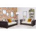 Lola 2 Seater DK Grey-Silver Check