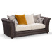 Lola 3 Seater DK Grey-Silver Check