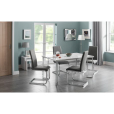 Manhattan White High Gloss Dining Table