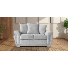 Neveda 2 Seater Sofa Silver