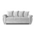 Neveda 3 Seater Sofa Silver