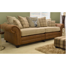 Montana 3 Seater Oatmeal Scatter Back