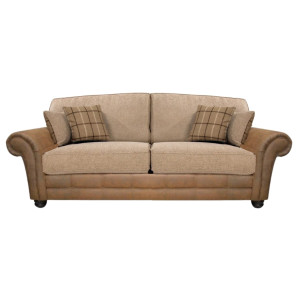 Montana 3 Seater Oatmeal Formal Back