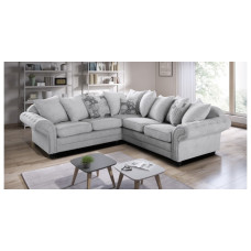 Nicole Corner Group Sofa Silver