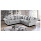 Nicole Corner Group Sofa Silver