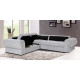 Knightbridge Corner Sofa Bed Silver