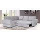 Knightbridge Full Corner Sofa Bed Silver