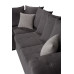 Knightbridge Corner Sofa Bed Silver