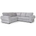 Knightbridge Full Corner Sofa Bed Silver