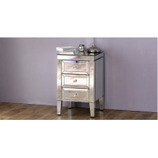 Italia 3 Drawer Bedside Cabinet