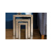 Italia Mirrored Nest of Tables Trio