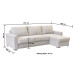 Roseland Corner Sofa Bed RHC Chocolate