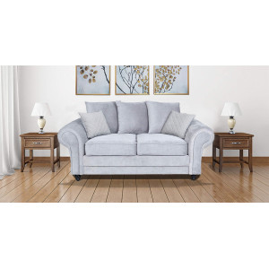 Amalfi 2 Seater Sofa Silver Grey
