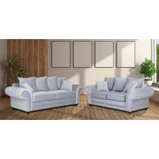 Amalfi 3+2 Seater Sofa Silver Grey