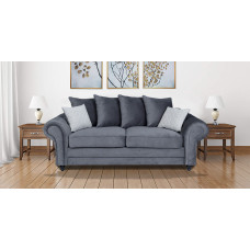 Amalfi 3 Seater Sofa Graphite - DK Grey