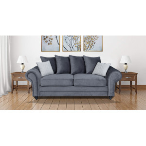 Amalfi 3 Seater Sofa Graphite - DK Grey