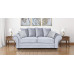 Amalfi 3 Seater Sofa Silver Grey
