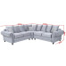 Amalfi Corner 2C2 Silver Grey
