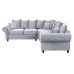 Amalfi Corner 2C2 Silver Grey