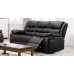 Lazy-B 3 Seater Recliner Black